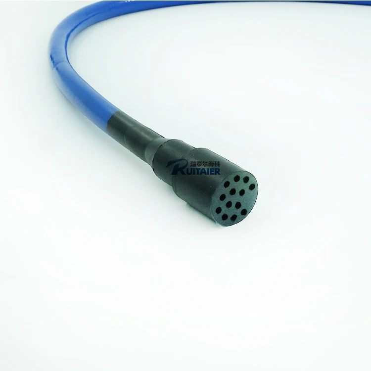 UNDERWATER 7000m DIL13M DIL13F Inline cable 600V  4 pair 24 AWG, 0.20 mm2 PUR, Power conductors 4 x 18 AWG Ethernet connector