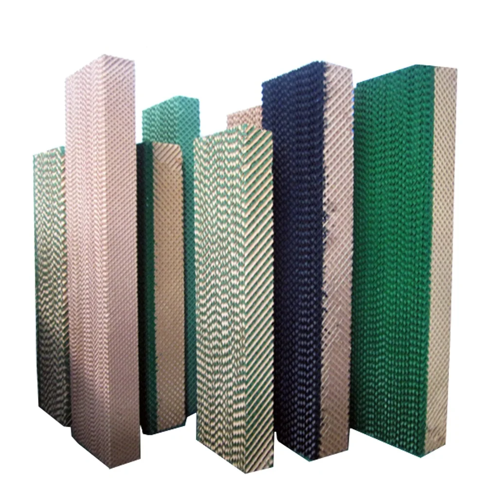 Brown cellulose water cooling pad wall /evaporative cooling pad for greenhouse and poultry farm