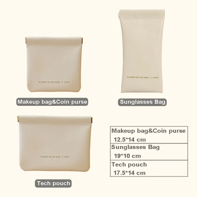 Cosmetic Accessories Organizer Mini Portable Cosmetic Bags Coin Purse Small Travel Lipstick Storage Pouch Makeup Bag for Purse