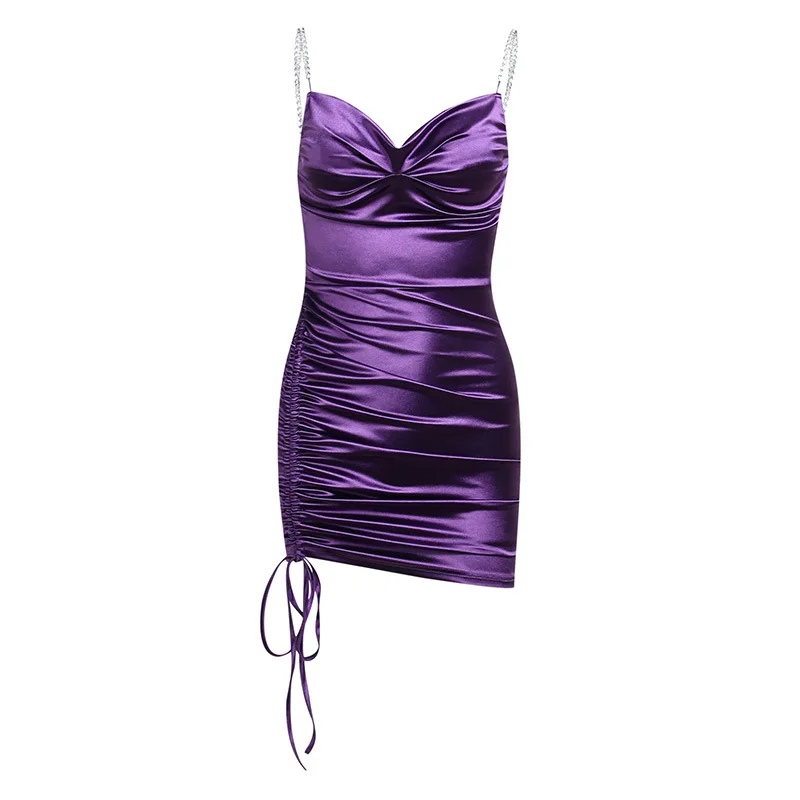 New Arrival Temperament Slim Short Skirt Dress Girls Dress One Shoulder Bandage Ball Gowns