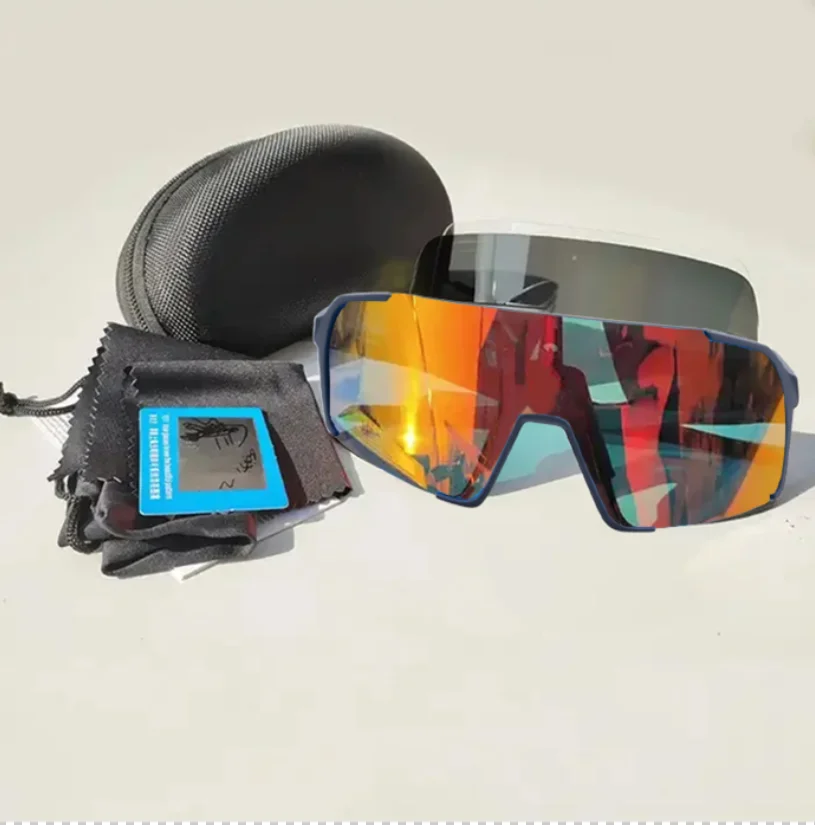 Custom brand logo Sunglasses Cycling Glasses Sports Men Sun Mountain Bike Road Bicycle Eyewear UV400 Polarized Goggles