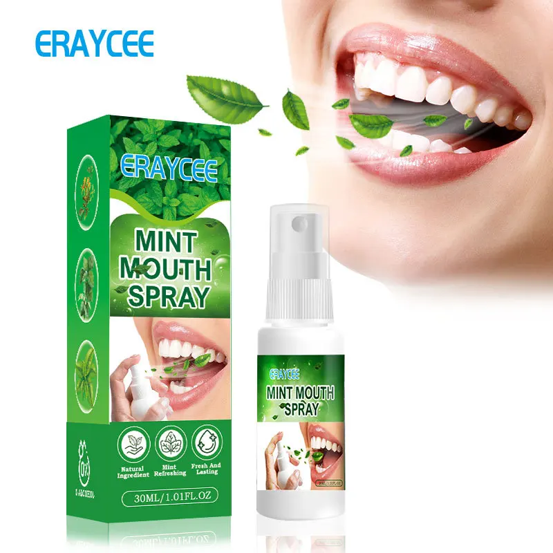 OEM Breath Fresher Spray Mint Mouth Spray Fresh Breath Remove Oral Odor Bad Breath Kissing Fragrance Deodorant Lasting Portable