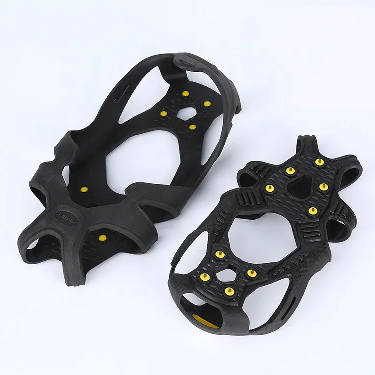 Wholesale Non-Slip Shoe Cover Ice Snow Grippers Over Shoe Boot Traction 7 Cleat Rubber Spikes Mountaineering Non-Slip Shoe Cover