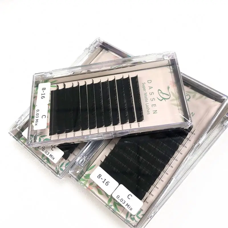 DASSEN Hot pbt fiber eyelash extensions eyelash extension