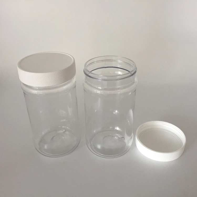 Food packing usage 150ml 5 oz clear plastic PET peanut butter jar, 150gram plastic peanut butter packaging container