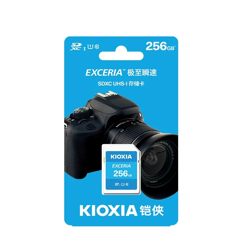  100% оригинальный kioxia Exceria SD карты памяти 32 гб 64 128 256 карта SDXC с UHS-I U1 Class 10 100 МБ/с. для
