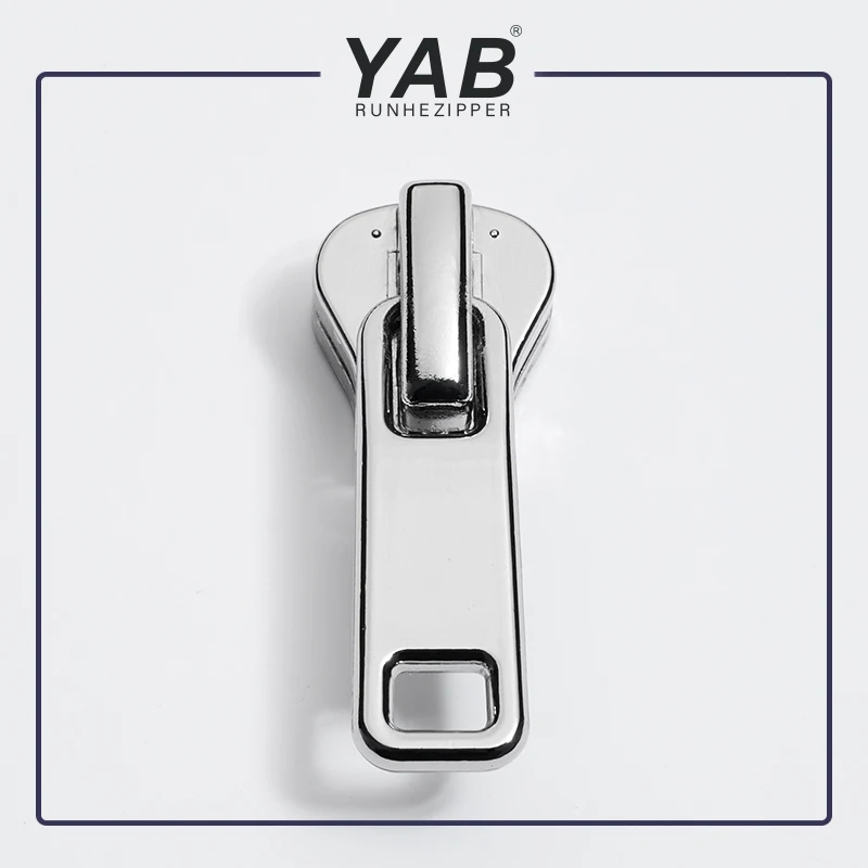 YAB китайская фабрика декоративный рынок Спортивная двусторонняя молния тянущаяся головка Металлические молнии