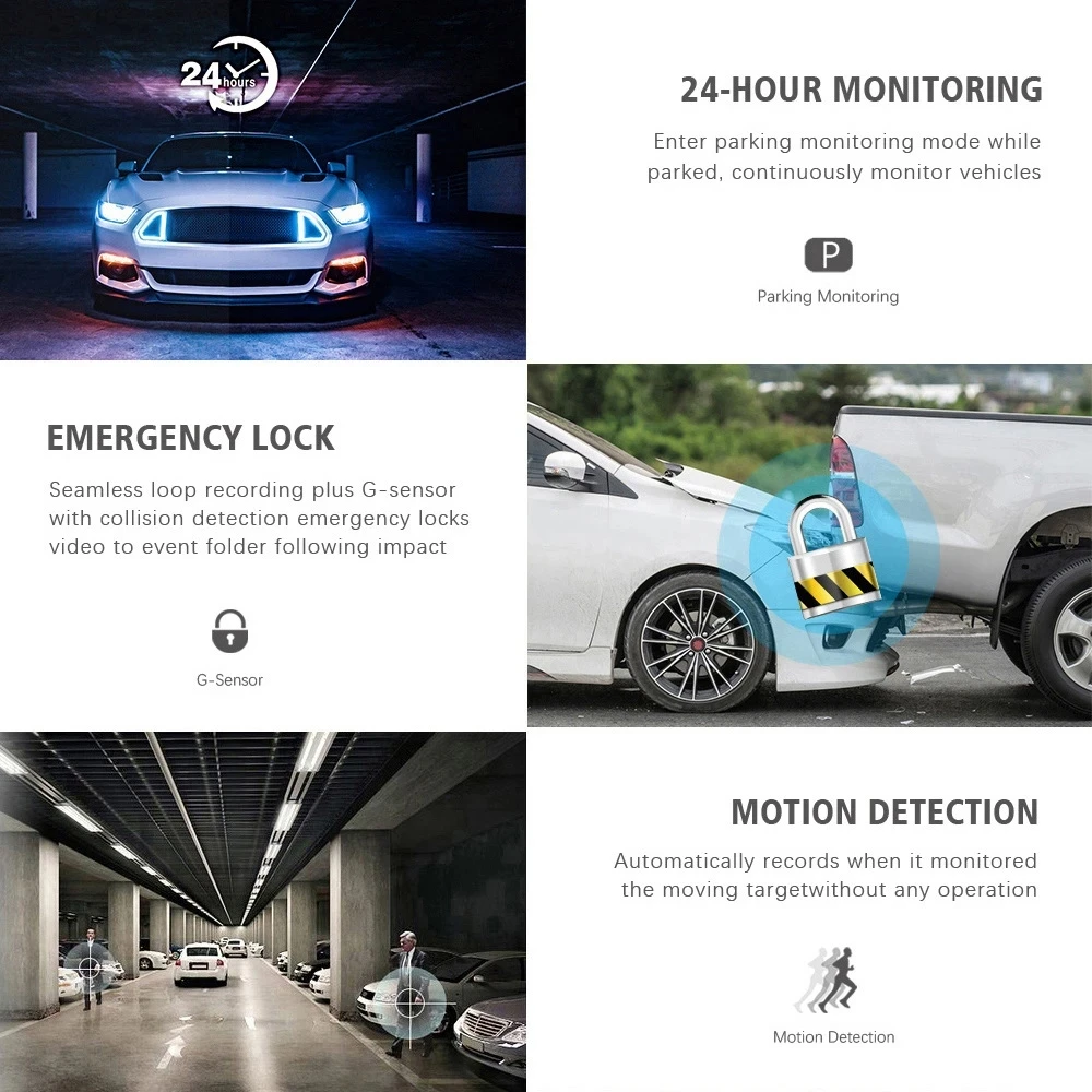 2 inch screen mini dashcam 3 channel car video camera front rear and inside dash camera 1080p 3 lens dash cam car dvr