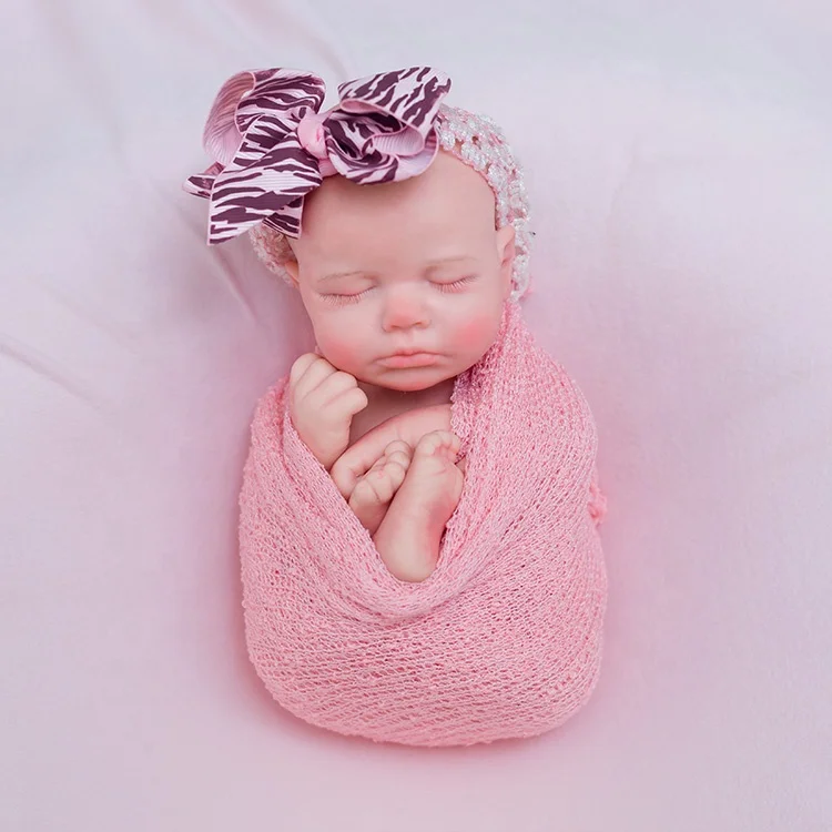New Hot Top Quality Customizable Realistic 31Cm 1.2Kg Twins Lifelike Feel  Silicone Reborn Baby Dolls for Sell Sleeping Baby