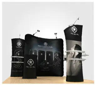 280gsm high stretch dye sublimation print tension display sign exhibition display stands fabric