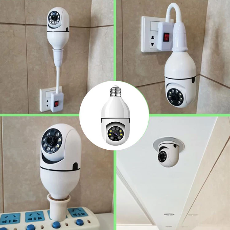 Jessubond интеллектуальная безопасность 360 градусов CCTV сеть WiFi лампочка