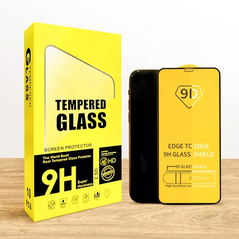 Wholesale Telephone 9D Glass Shield 5Pcs Package For Iphone Samsung 6 7 8 Xs Xr 11 12 13 Pro Max 14 Plus