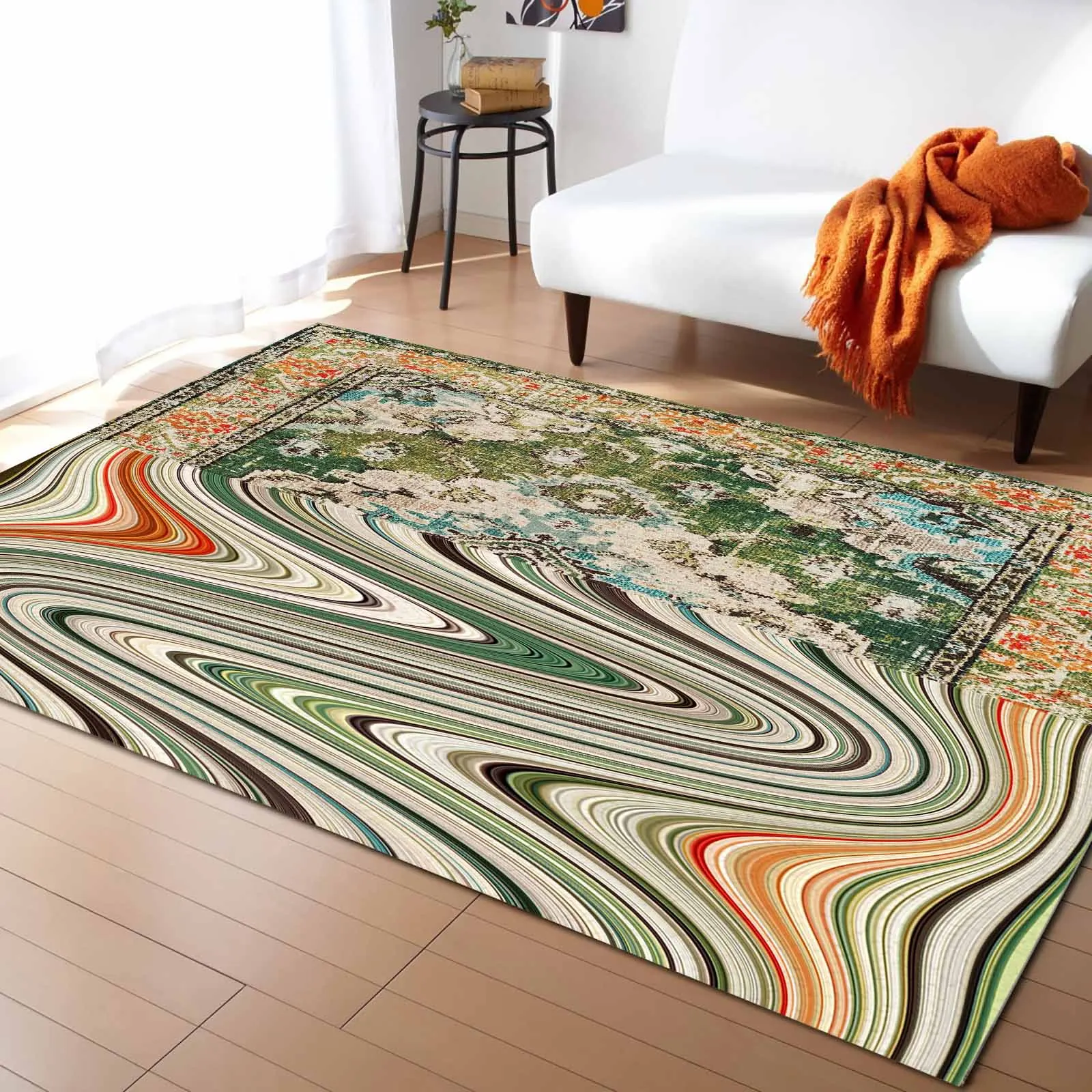 Modren Abstract Art Livingroom Decor Large Rugs And Carpet Custom Printed Cheap Wool Rugs and Carpets