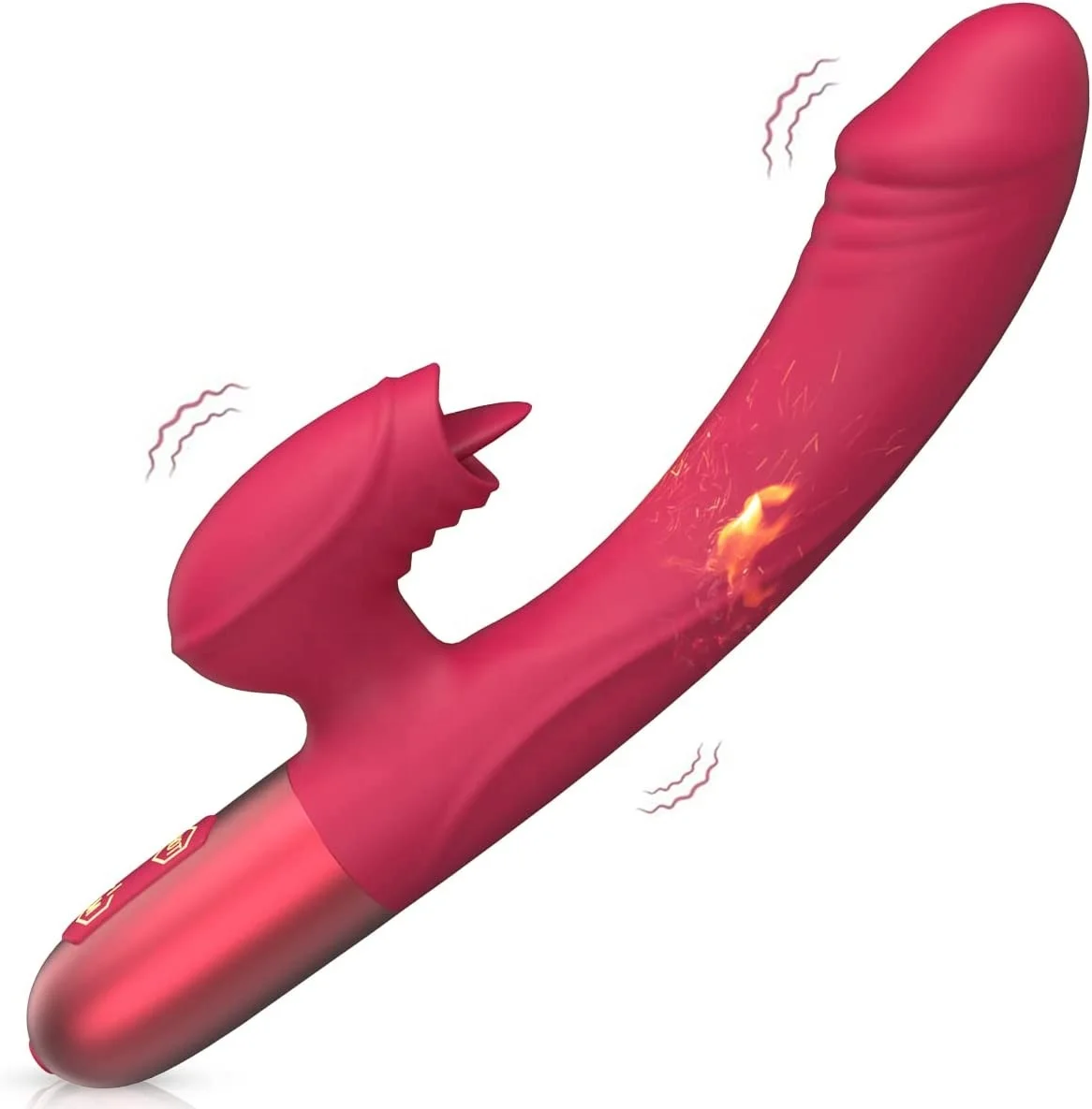 Realistic Dildo Rabbit Vibrator Sex Toy for Women Vaginal Health Clitoral Clit G Spot Stimulation,Heated Adult Sex Toys