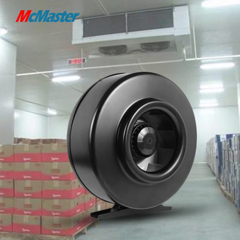 Factory Wholesale Small Size Diameter 125mm to 355mm Large Air Volume High Airflow Ventilation Circular Centrifugal Duct Fan