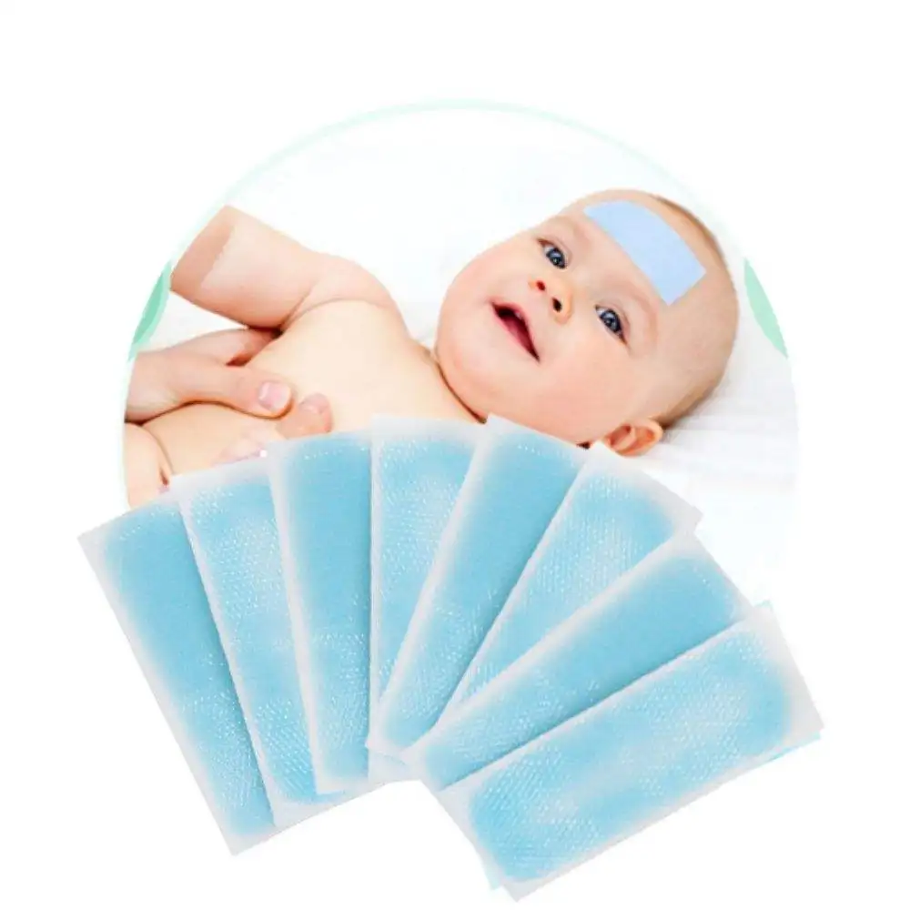 Wholesale OEM support customization Hot Sale Babycare fever cooling patch Reduce Fever Pain Patch Hydrogel material