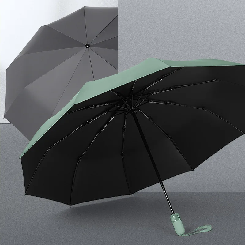 Full automatic umbrella men and women enlarged 10K sunscreen sun umbrella sunny and rainy umbrella folding wind resistant