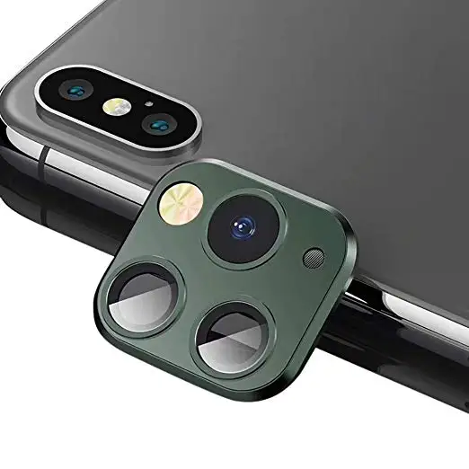 Full Cover Aluminum alloy Phone Camera Lens Protector for iPhone x xr xs xs max Change to iPhone 11 pro