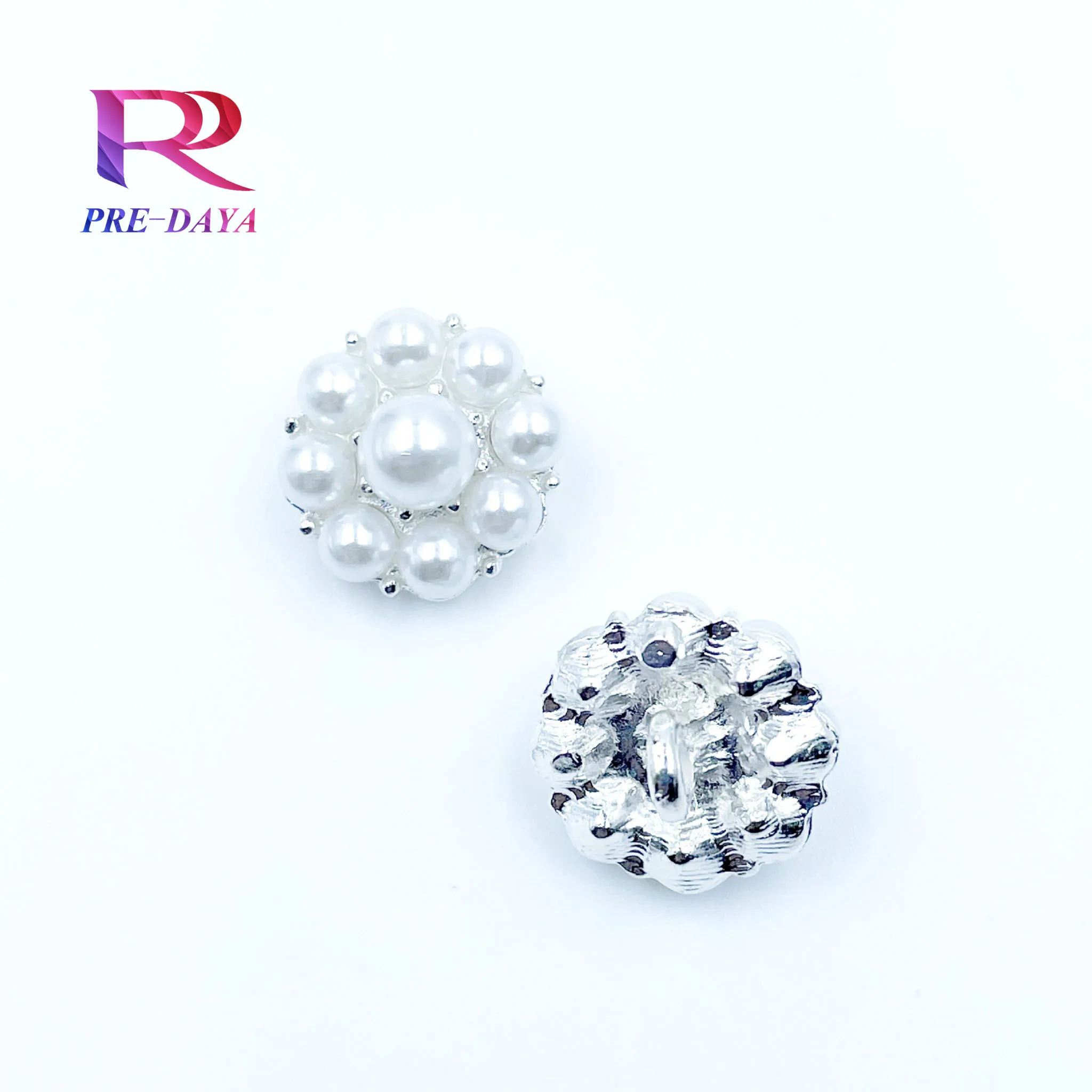 High quality spot flat pearl rivet studs high gloss flat pearl buttons rivet