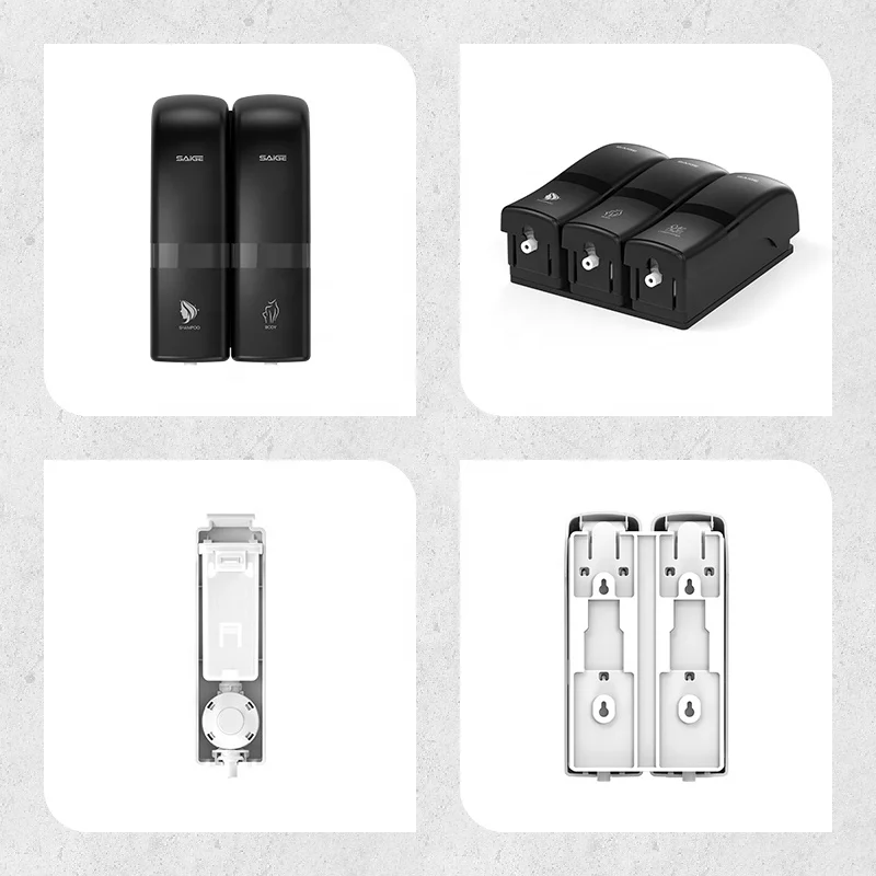 Non Drilling Liquid Dispenser Hotel Manual Press Gel Spray Soap Dispenser Wall Mount