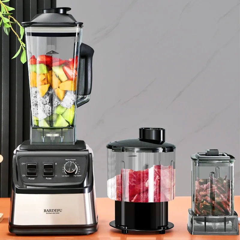 BARDEFU 9500w Heavy Duty Commercial Blender 9500W Powerful Blender Smoothie Maker Ice Totally Crushing Useful Kitchen Appliances