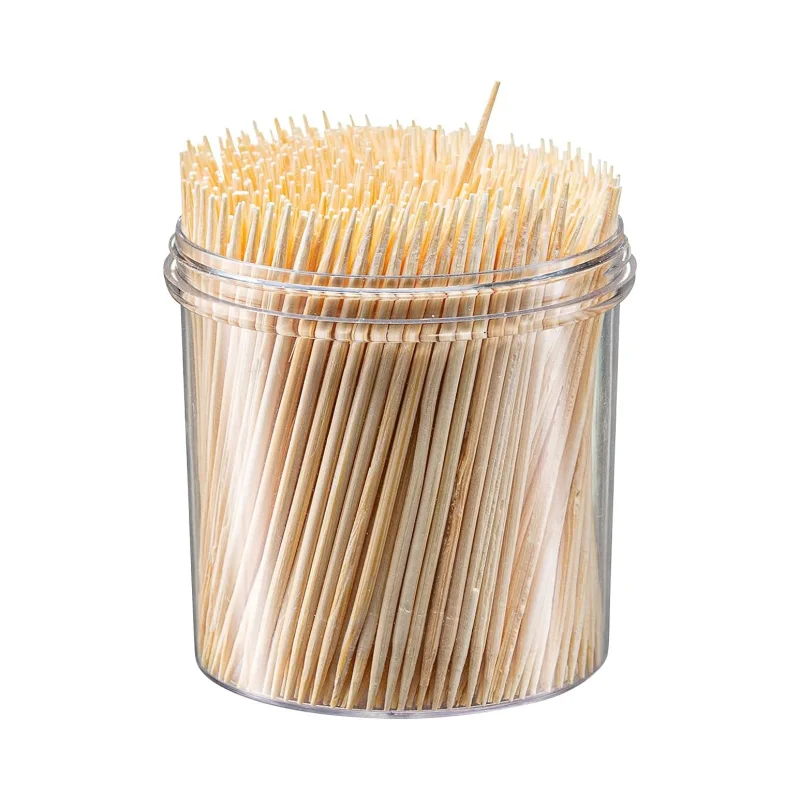 Double-point Wood Bamboo Toothpick Bamboo toothpick low price 5mm thick pointed environmental skewers