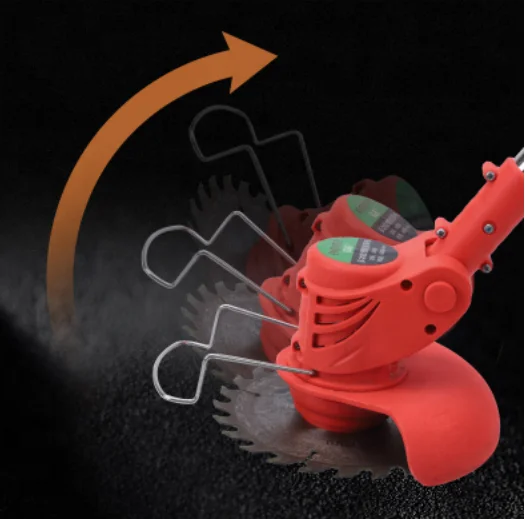 High Quality 21V Brushless Motor trimmer Battery with folding and battery display Grass Cutter Machine