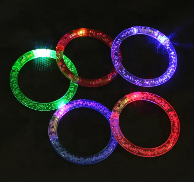 2022popular Acrylic light LED Bracelet Flashing multicolor changing for party