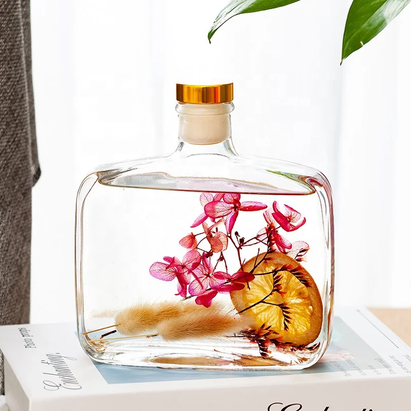 Bottle Reed Diffuser Sets Fruit Dry Flower Glass Aroma Hotel Collection Diffusers Air Freshener