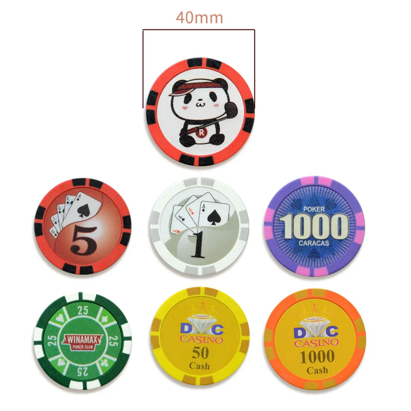 Factory Direct Sales Custom Logo Poker Chip Golf Ball Markers