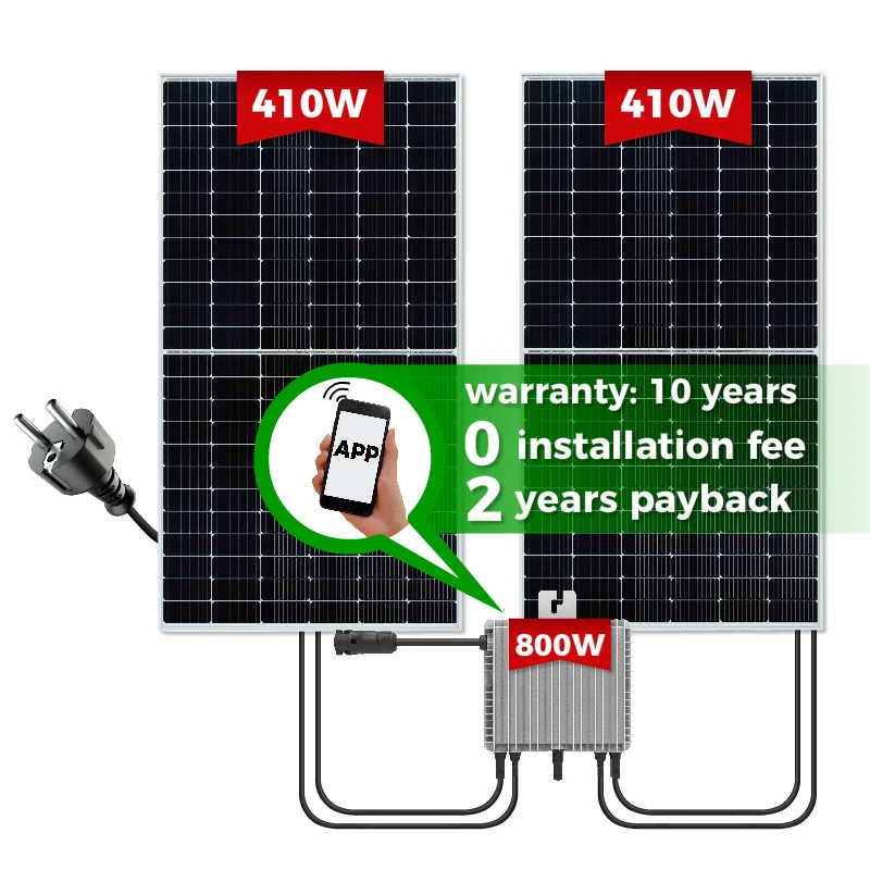 eZsolar EU warehouse balkonkraftwerk 800w 600w 800 watt complete all in one plug and play home balcony solar power system