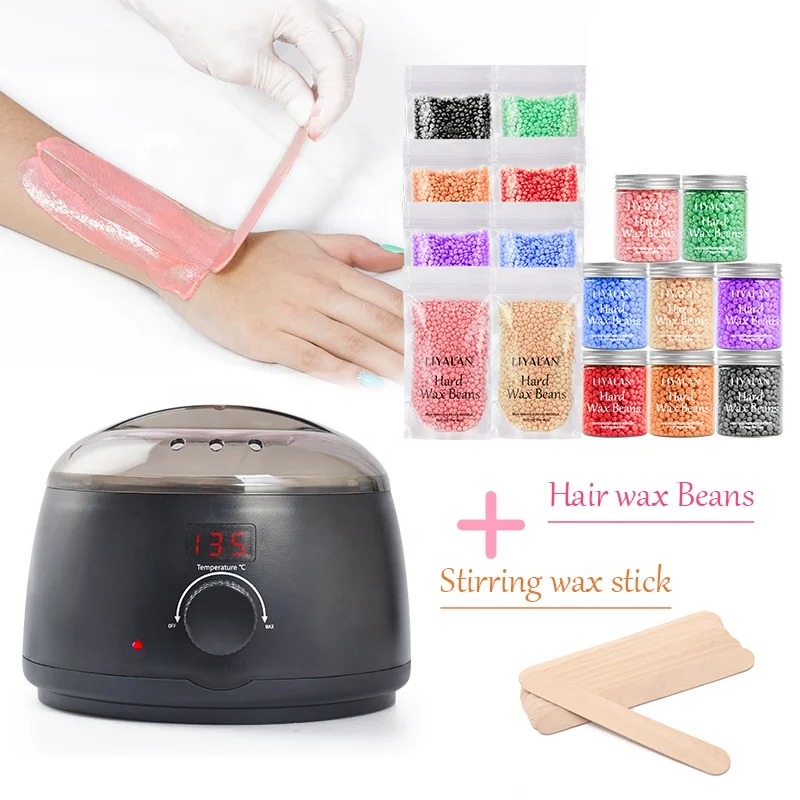 
Best selling hair removal paraffin melting machine mini waxing kit waxness warmer depilatory bees wax heater 