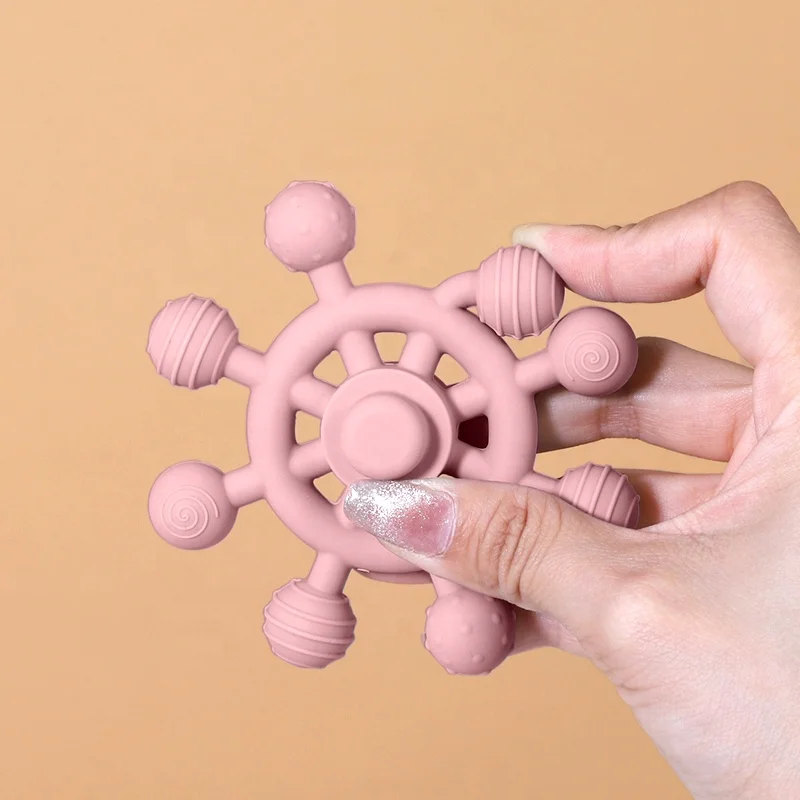 Silicoco Hot Sale Manufacturer Funny Cute Silicone Baby Teether Baby Teethers Bpa Free Food Grade Teething Ring Toys