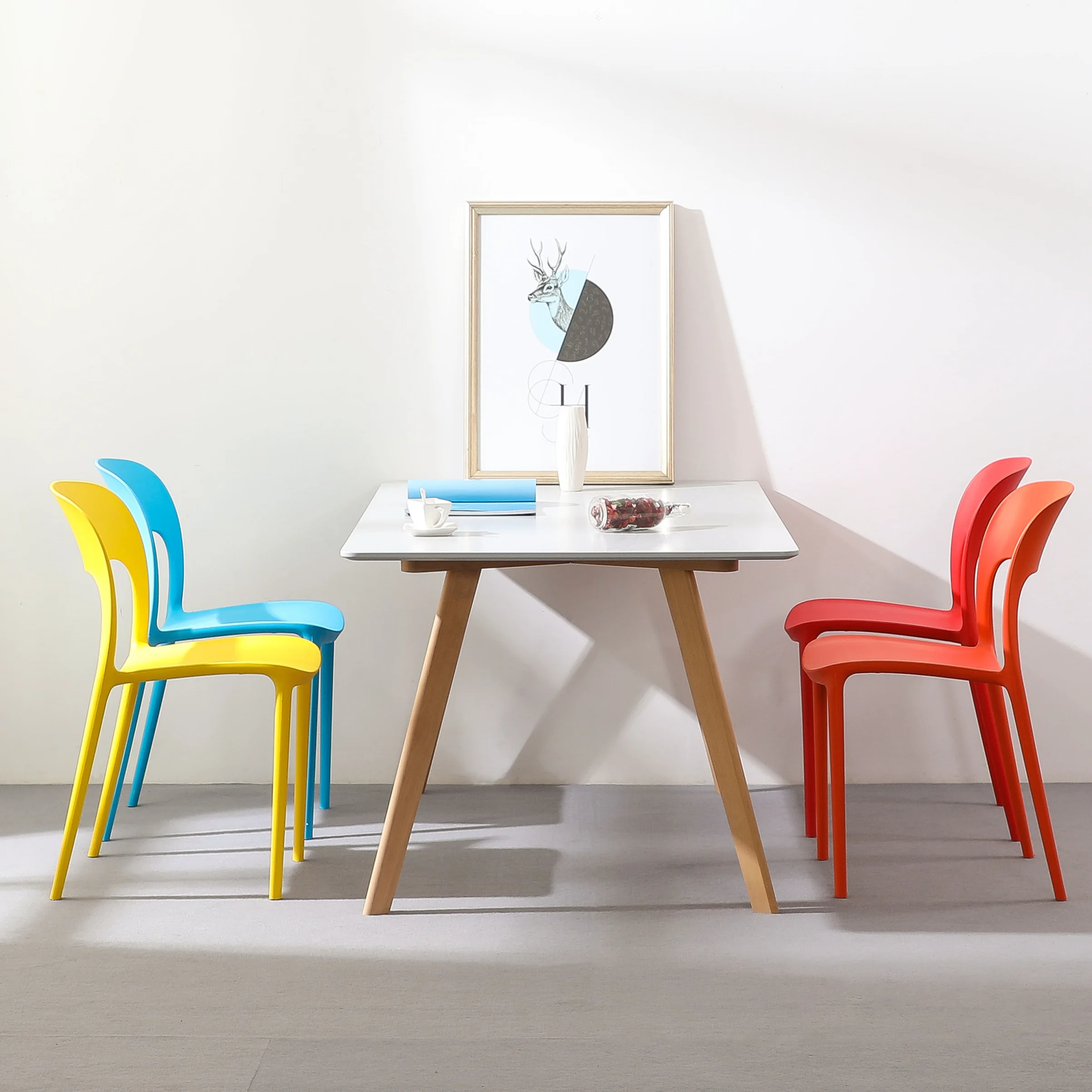 Мебель для дома Muebles стол, современный белый прямоугольный деревянный обеденный стол из МДФ, кухонный обеденный стол на 4 и 6 мест