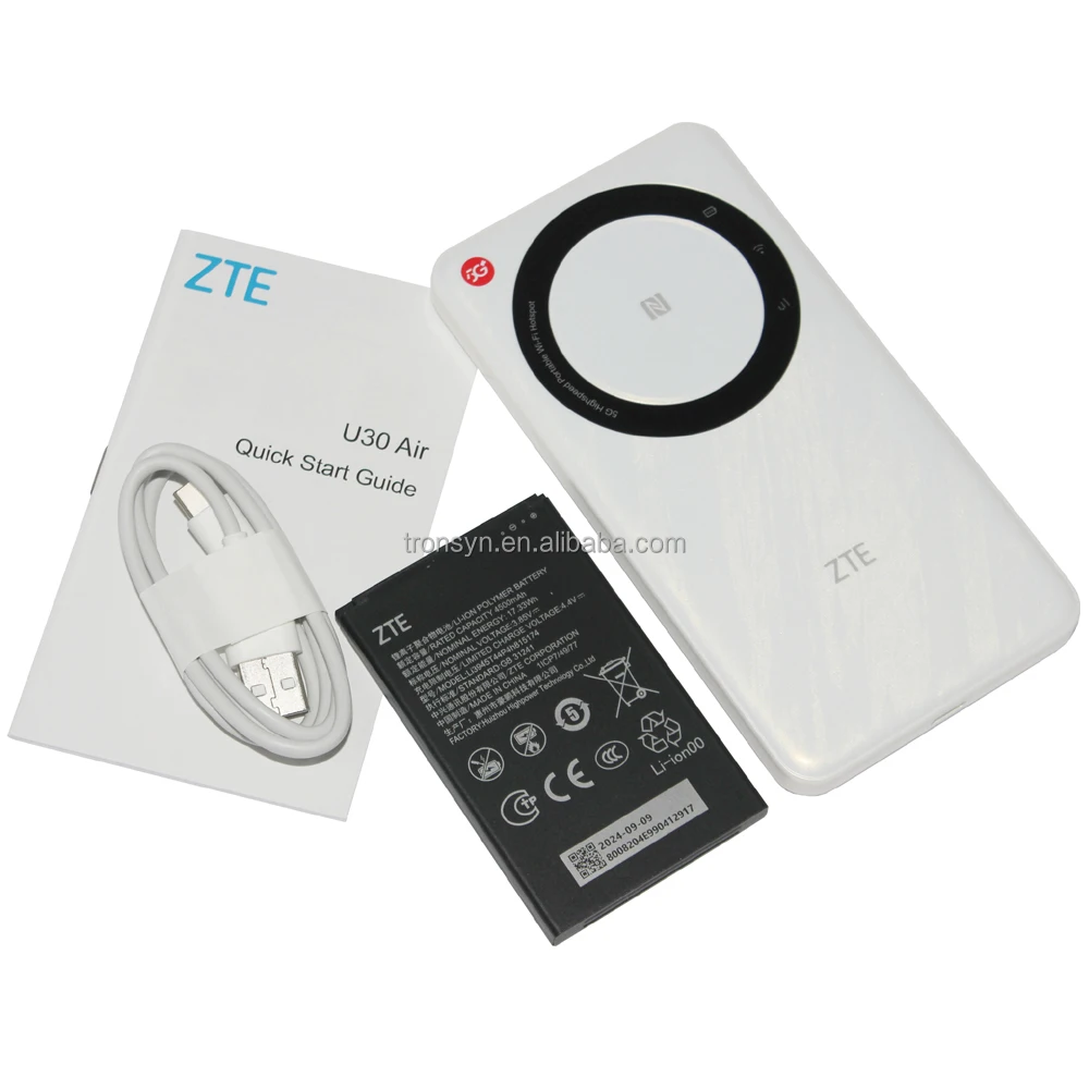 Newest ZTE U30 Air 4G 5G Pocket WiFi Hotspot With Sim Card Slot And 4500mAh Battery