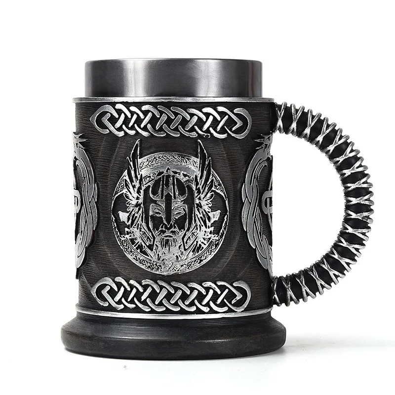 Game Of Stainless Steel Beer Mug Resin Whiskey Cup Thrones Mug Embossed Beer Mug