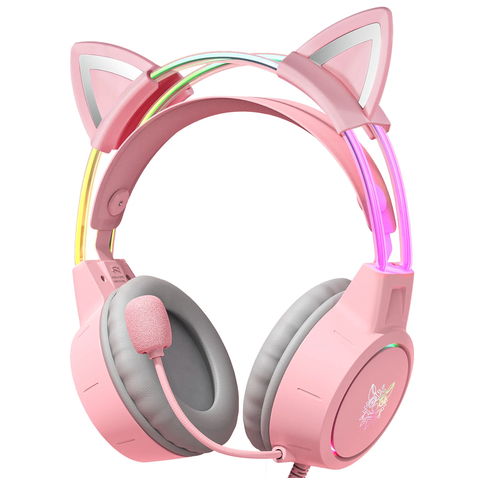 Hot Selling X15pro Headphones with Cute Animal Ears and Glowing Headband Ideal for Esports Gaming and Computer Use