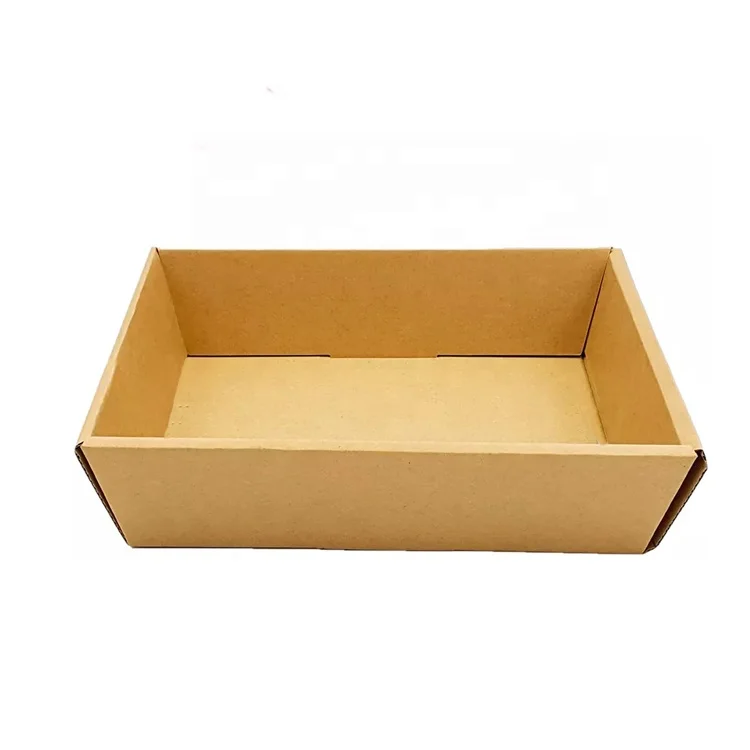 Custom Tray Box Corrugated Brown Folding Paper Tray Moving Corrugated Cardboard Tray