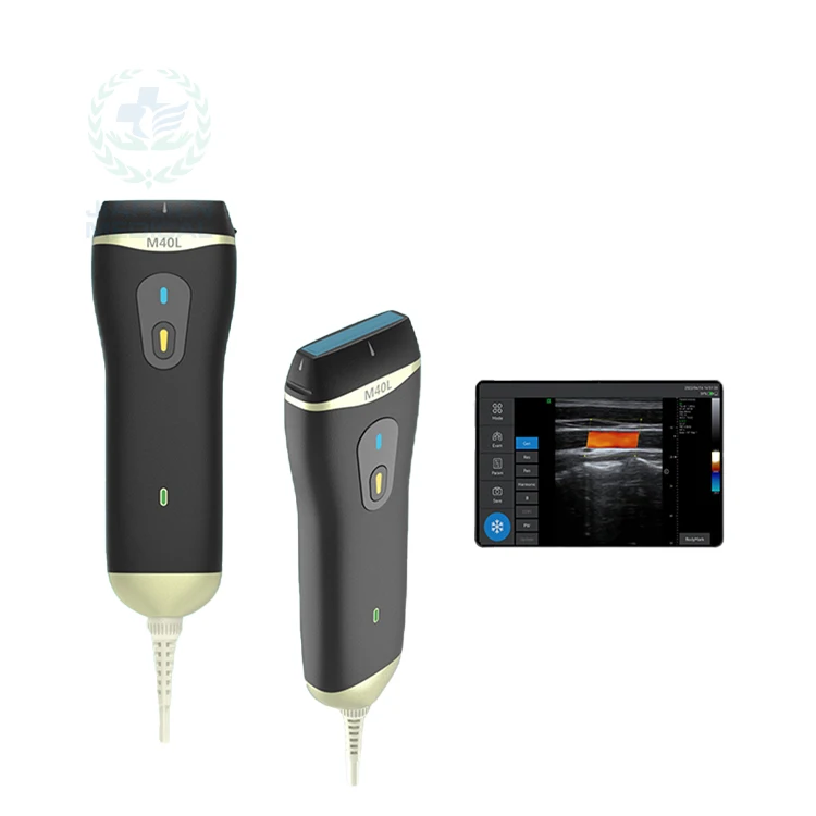 China Portable Ultrasound 128 Element Linear Vascular Probe iPhone Ultrasound Machine Doppler Vascular