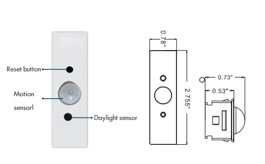 12v Pir Fixture Mounted Wireless App Remote Smart Controller Troffer Lighting Sensor