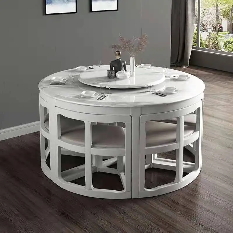 Nordic Modern Dining Room Table Simple Round Personality Marble Dining Table