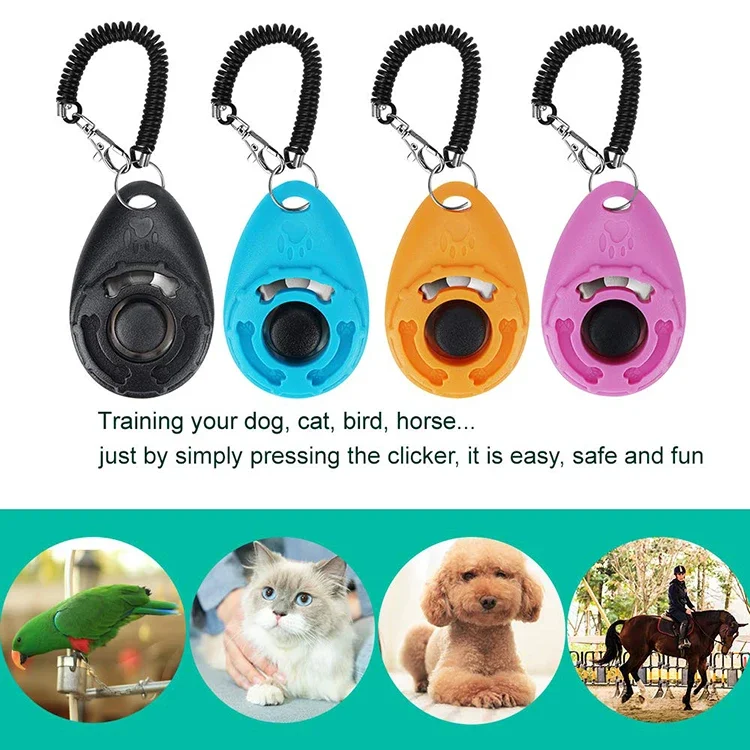New Arrival Dog Press Training Doorbell Dog Stop Barking Training Clicker