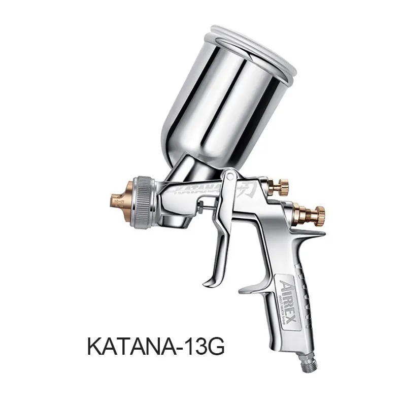 Original ANEST IWATAS KATANA Paint Spray Gun for Cars Pneumatic Tool Painting Sprayer Center Cup Nozzle 1.3mm Portable Air Pisto