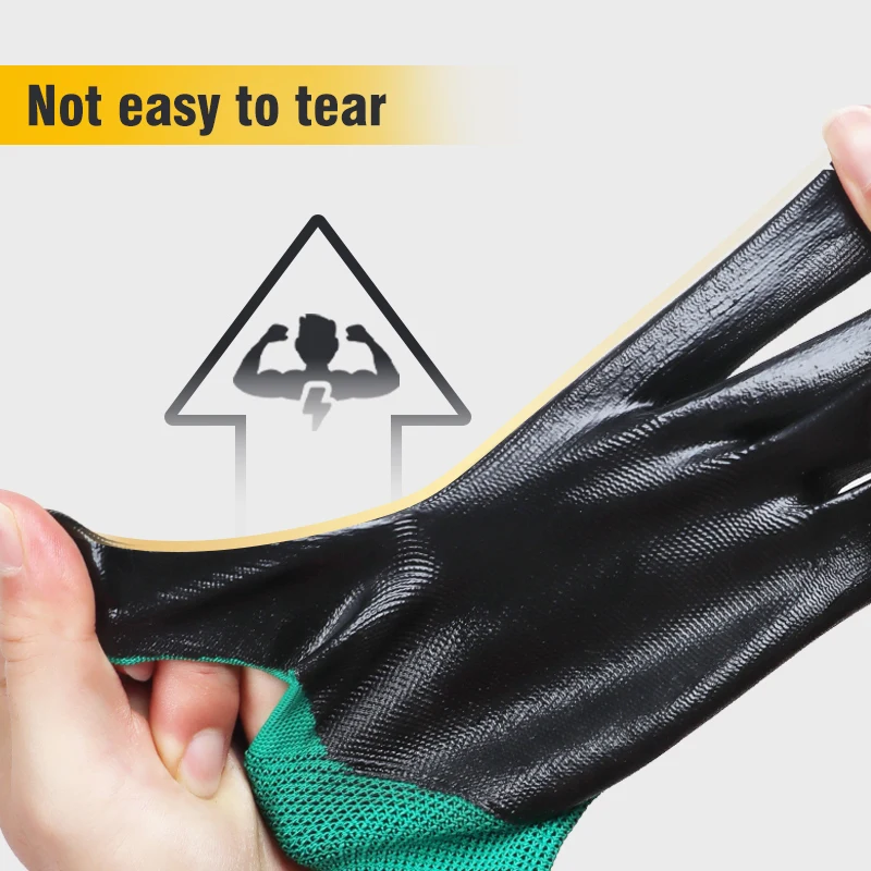 XINGYU China Assembly Heavy Duty Work Industrial Gloves For Leather Work Waterproof  Safety Nitrile Coated Work Gloves