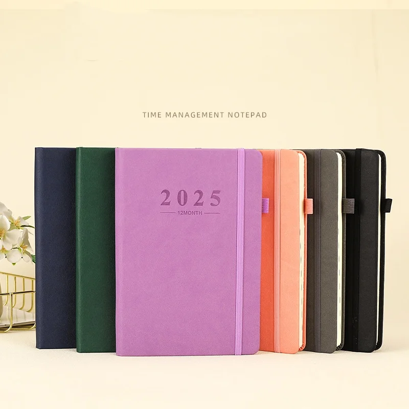 2025 Planner and Organizer notebook with strip Compact Size Weekly Planner Goals Journal & Agenda to Improve Time Management