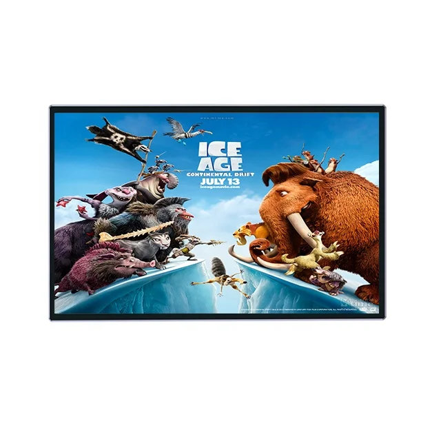 
65 Inch Horizontal Vertical Video Player Ultra Thin LCD Wall Mount Advertising screen Wifi Display Digital Signage 