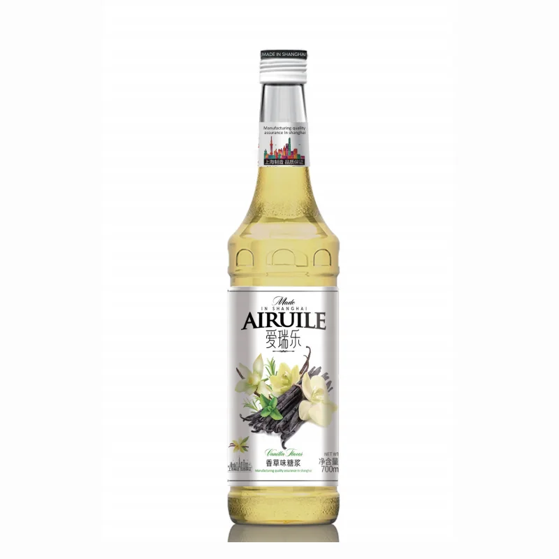 700m beverage ingredient concentrated syrup vanilla flavor syrup for beverage & cocktail