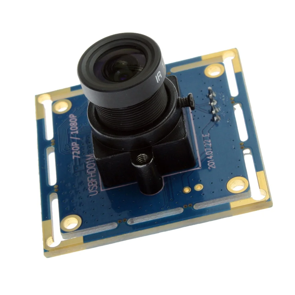ELP High Frame 120FPS 2MP 1080P OV2710 MJPEG YUY2 mini USB CMOS Camera Module with M12 Adjustable Lens for Machine Visions