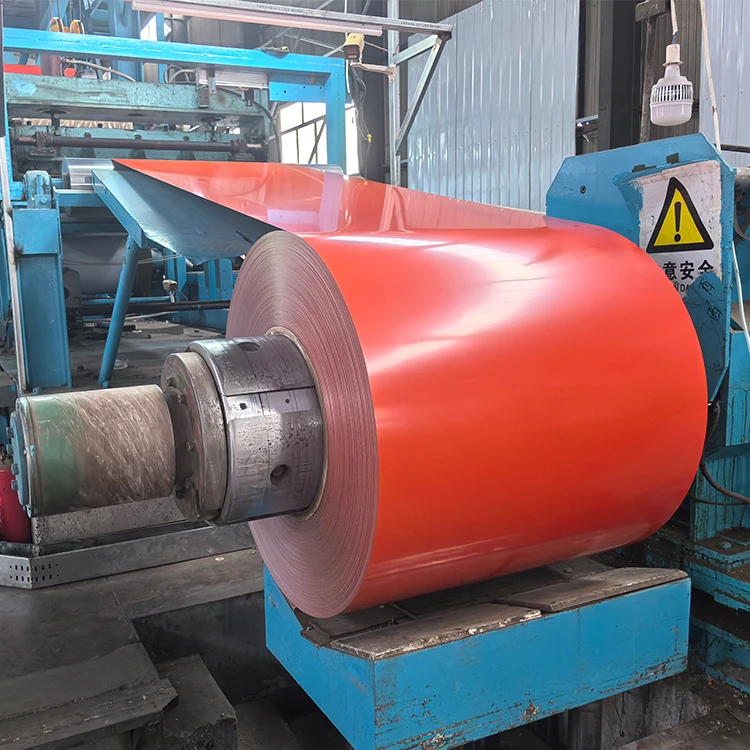 0.5mm 1000mm Dx51d PVDF S350gd Az150g Red Ral9001 Color Coating Prepainted Steel PPGI Coil For Roofing Sheet