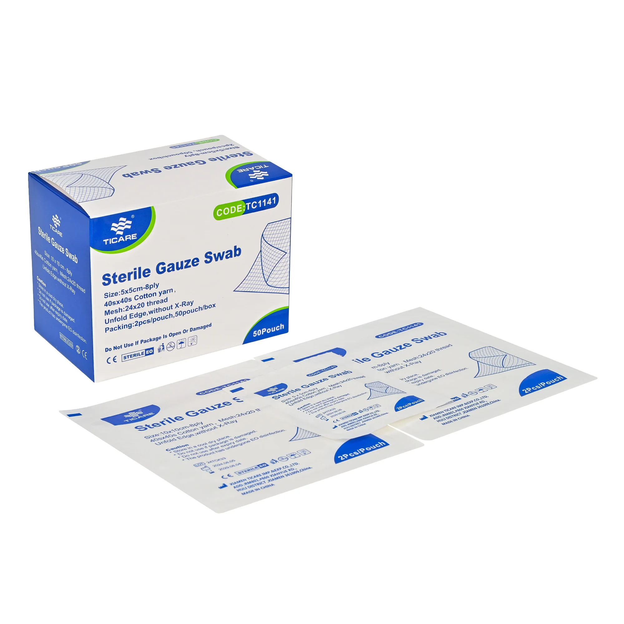 TICARE Sterile Gauze Balls Gauze sponge Cotton balls Gauze Swab Sterile